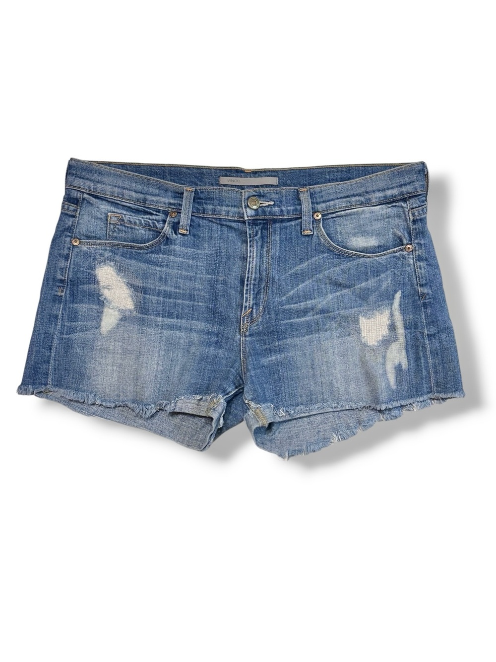 VINCE Distressed Denim Jean Shorts Size 30